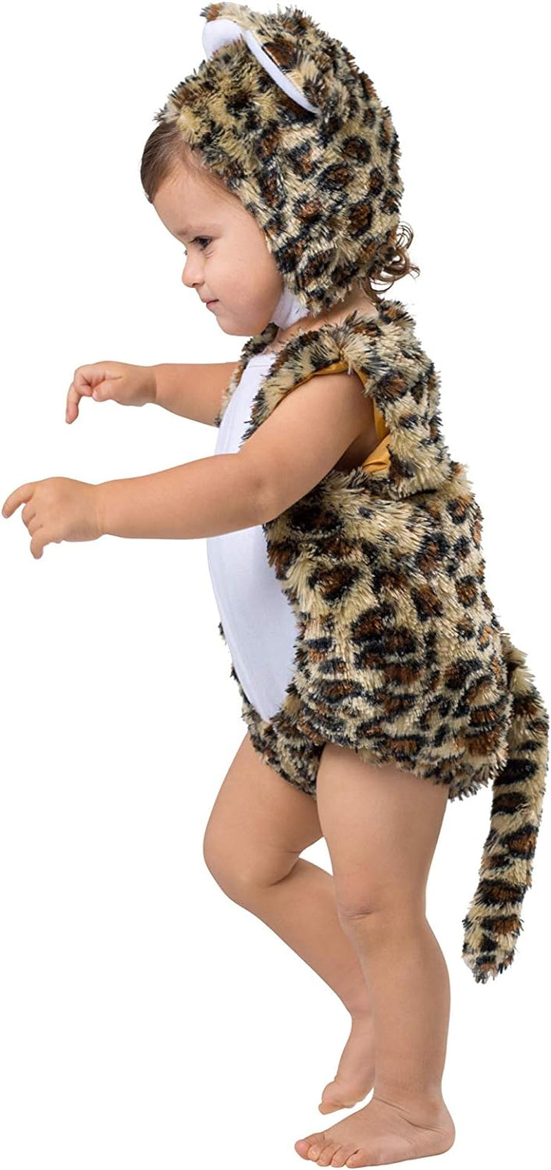 Dress-Up-America Leopard Costume for Babies - Baby Animal Dress up - Infant Leopard Bubble Costume and Hat