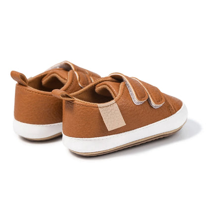 Baby Boys Girls Shoes High-Top Ankle Sneakers Toddler Soft Rubber Sole Infant Crib Shoes 0-18 Months
